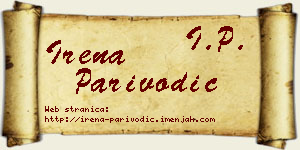 Irena Parivodić vizit kartica